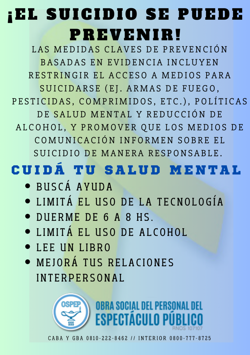  Consultas  o asesoramiento, comunicate con: OSPEP 0810-999-6773  O ingresa a: https://www.argentina.gob.ar/sssalud